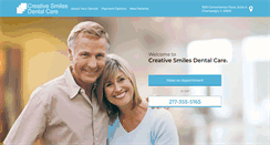 Desktop Screenshot of creativesmileschampaign.com